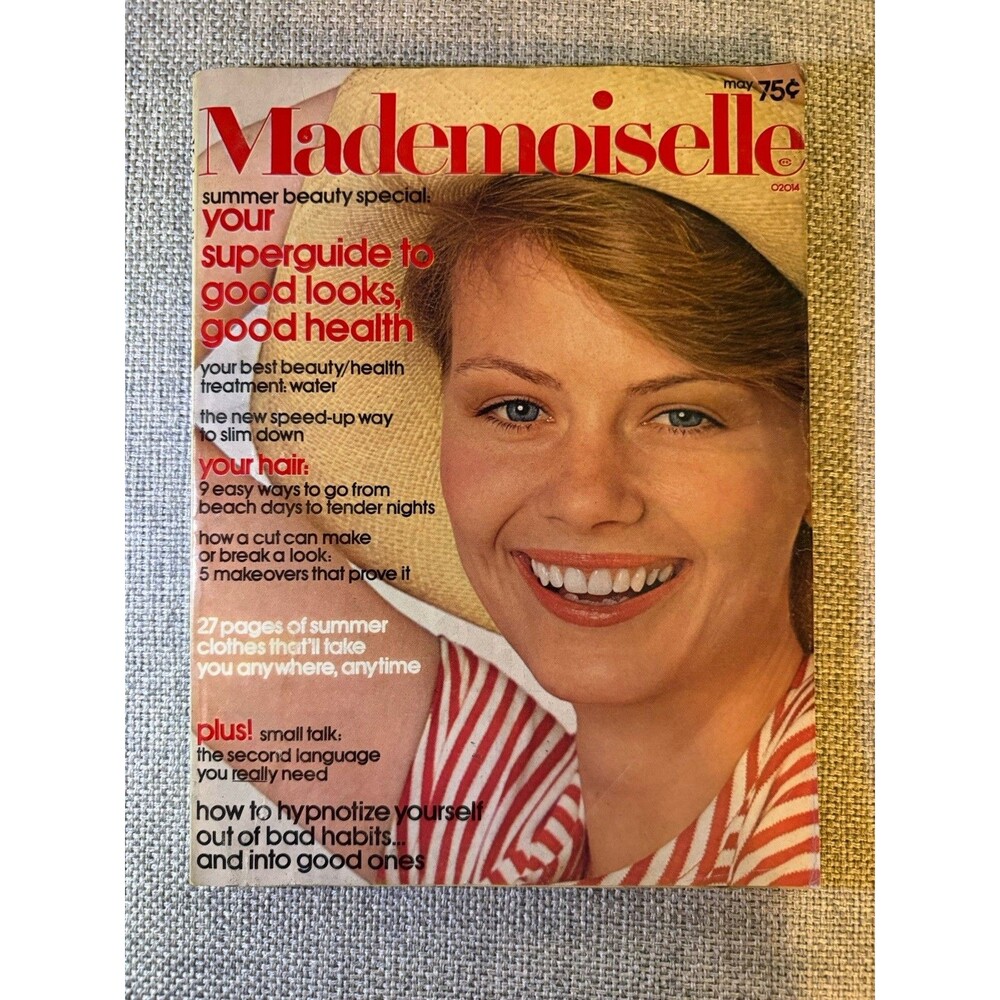 VTG Mademoiselle Magazine May 1974 How To Hypnotize Yourself Out of Bad Habits